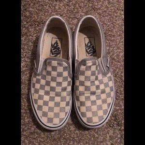 Vans silver and white in color size 7/12 very good condition